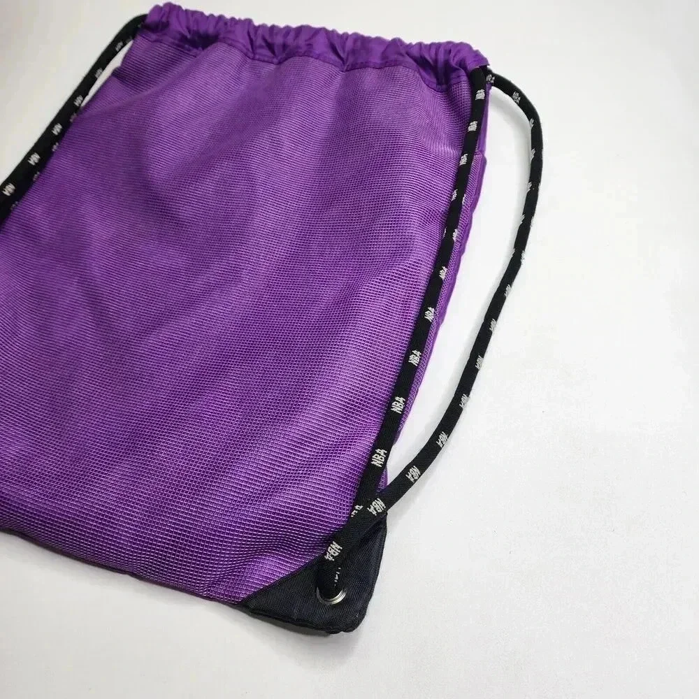Vintage NBA Elevation Milwaukee Bucks String Backpack‎ Purple Green Bag